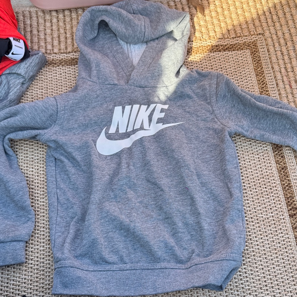 Nike Kids Heather Gray Hoodie & Sweatpants Set